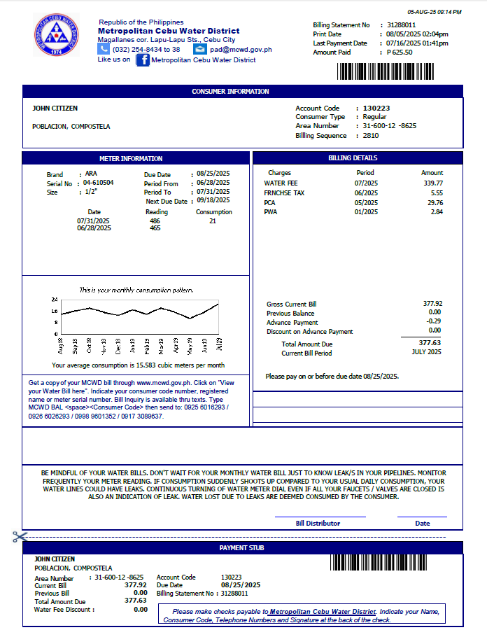  Minol USA business utility bill 